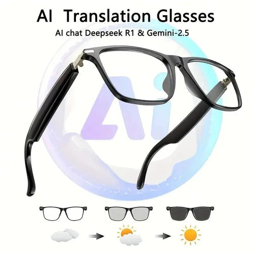 AI Interpretation Smart Glasses, 164 languages, Smart Audio & AI Chat